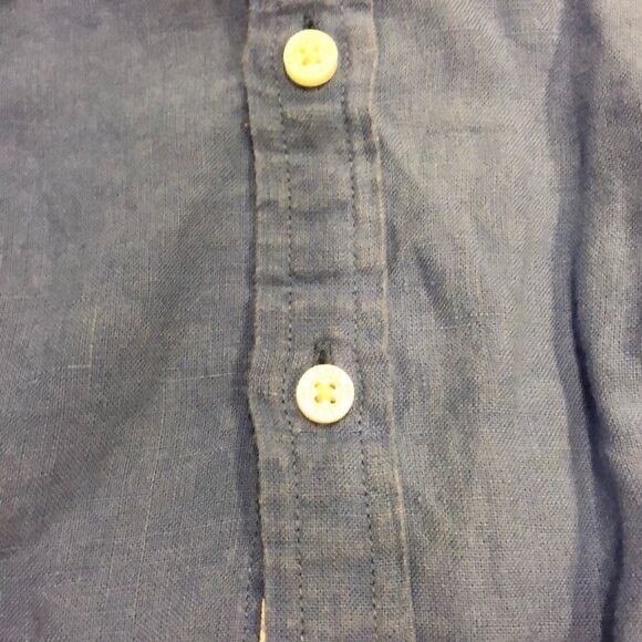 Janie and Jack Boys Blue Button Down Shirt - Picture 4 of 7